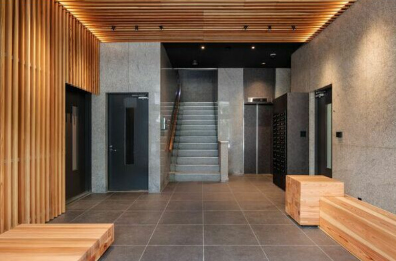 大阪市北区中津１丁目の事務所のエントランス