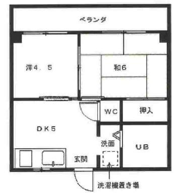 スカイハイツ五和の間取り