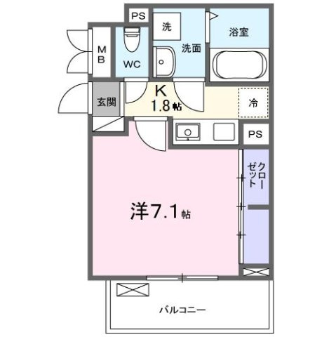 ラフレシール　ウエストの間取り