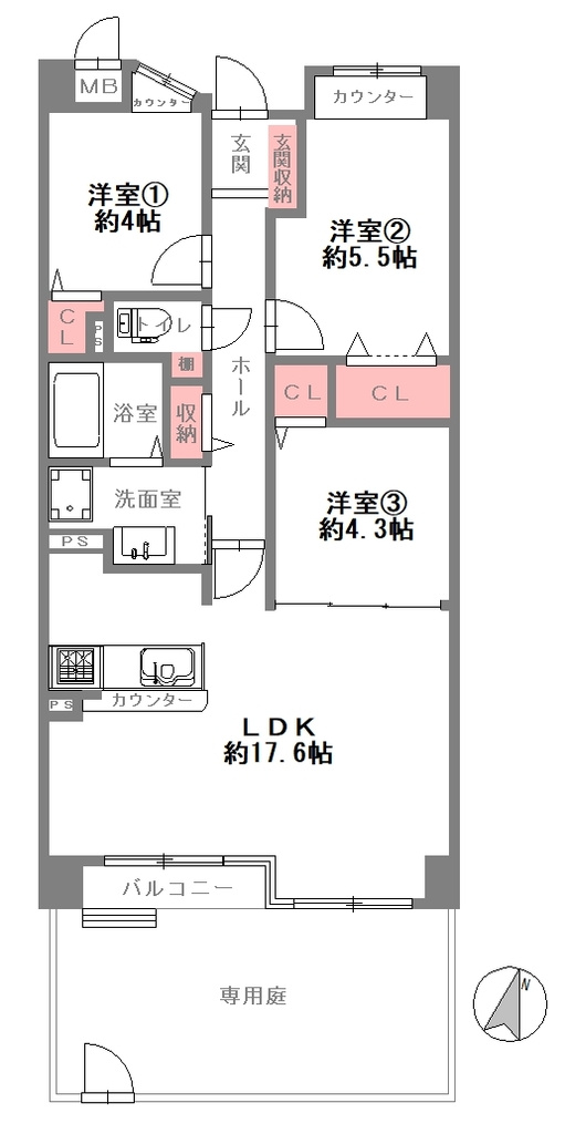 メゾンハリマックス楠葉の間取り|間取り図はいかがですか？ご希望を叶える間取りですか？リビングの広さは？水回りの位置は？カウンターキッチン？など色々な情報が集約されています。弊社ではリフォームなどのご相談も承っております。