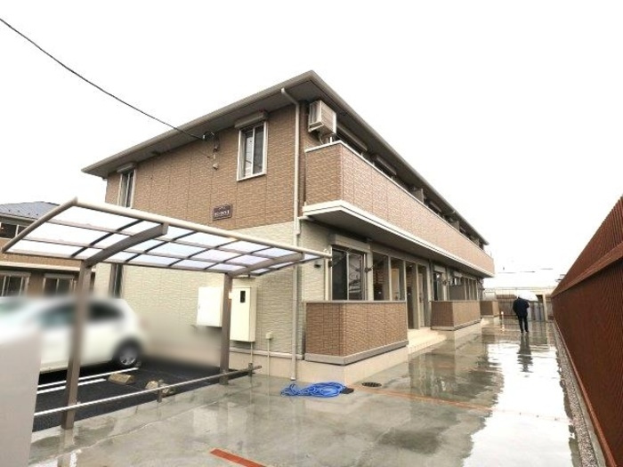 大和市福田のアパートの外観