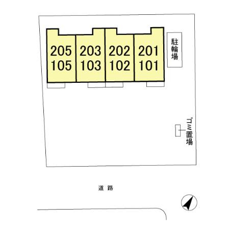 ヴェルドミールＣの区画図