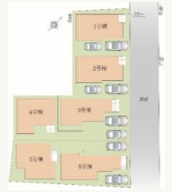 新築/新座市新堀２丁目の区画図|駐車場あり（車種による）