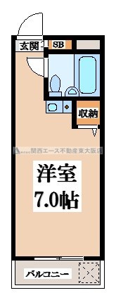 【間取り】 | 小若江スカイハイツ