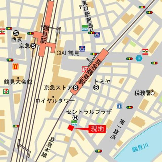 シェフルール鶴見中央の地図