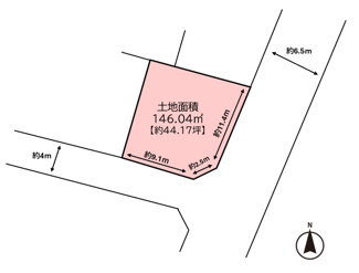 【土地図】 | 高槻市東城山町　売土地