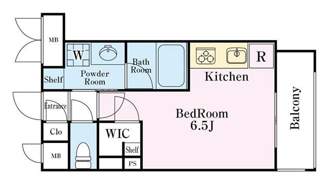Ｂ　ＣＩＴＹ　ＡＰＡＲＴＭＥＮＴ　ＳＨＩＮＪＵＫＵ　ＮＷの間取り