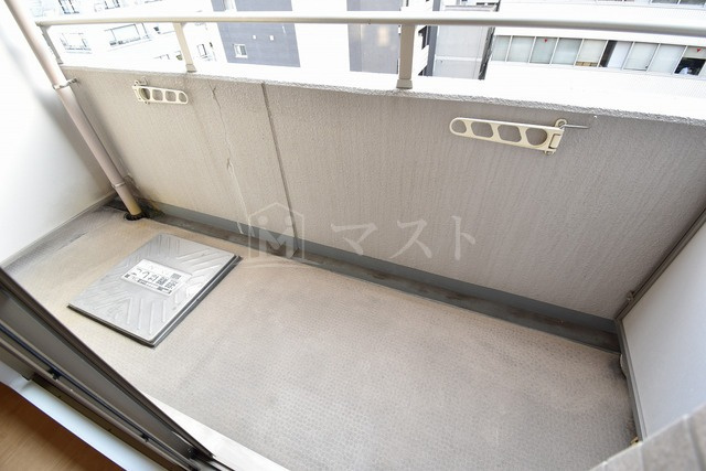 セントラル南船場のバルコニー