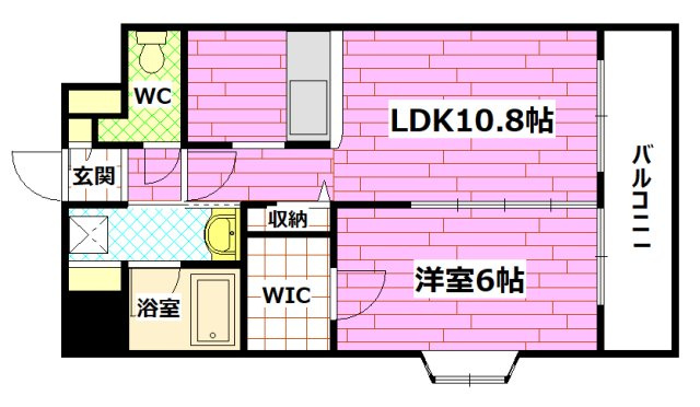 ラゾプレイス西原の間取り|※同じ間取りの別部屋のお写真です※