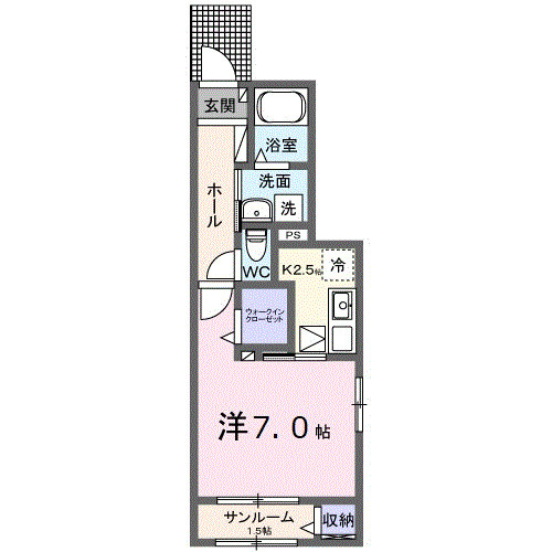 カーサ　健の間取り