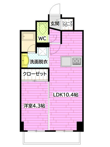 エミナール祇園の間取り