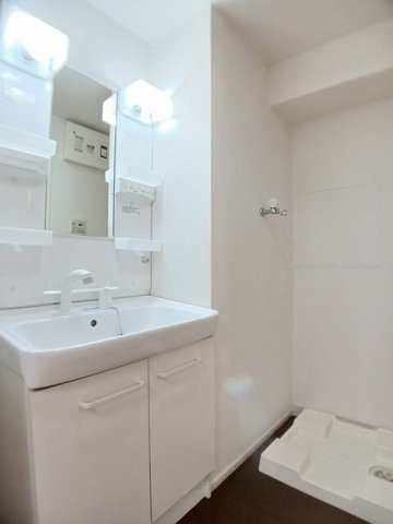 マーヴェラス葛城の洗面所|ゆったりとスペースのある洗面所