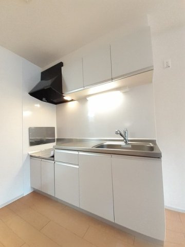 フェリーチェ　デュエのキッチン|コンパクトなキッチンで掃除もラクラク