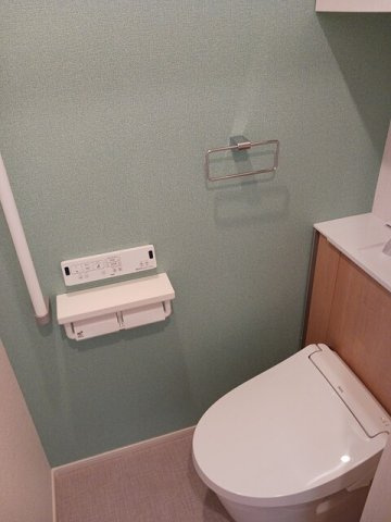 アクアヴィラ　Ｂのトイレ|落ち着いた色調のトイレです