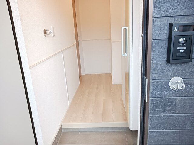 サニーフラットⅡの玄関|きれいな玄関です