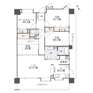 コアマンション国分ネクステージの間取り