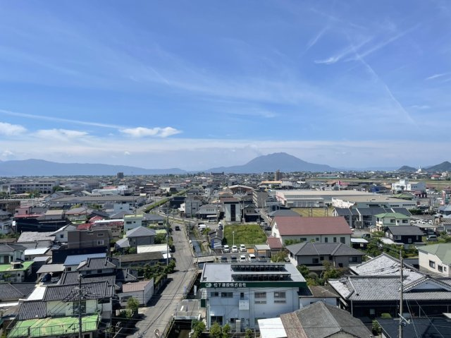 コアマンション国分ネクステージの展望|バルコニーから南向きの眺望です。