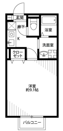アムールならし野の間取り