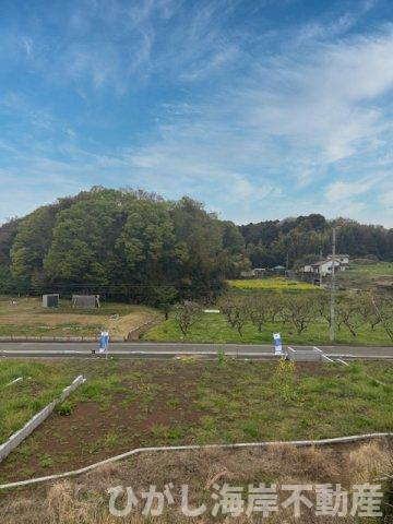 茅ヶ崎市第芹沢　新築戸建　全４棟　の展望|4月6日撮影　建築前　現地外観