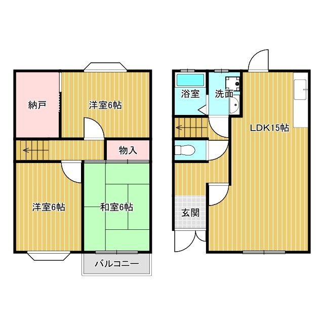 N・Sハイツの間取り