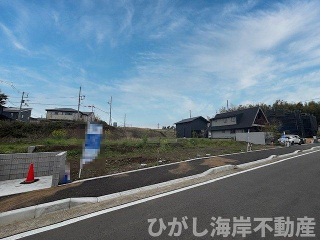茅ヶ崎市第芹沢　新築戸建　全４棟　の外観|4月6日撮影　建築前　現地外観