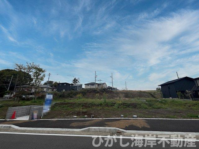 茅ヶ崎市第芹沢　新築戸建　全４棟　の外観|4月6日撮影　建築前　現地外観