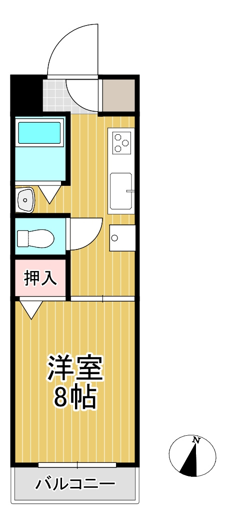 第一コーポ江頭の間取り