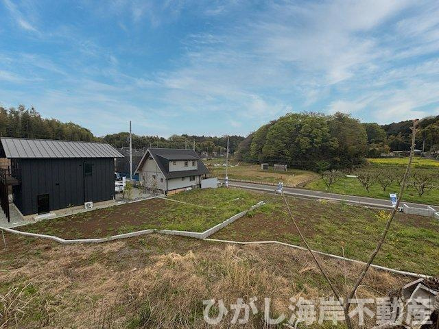 茅ヶ崎市第芹沢　新築戸建　全４棟　の展望|4月6日撮影　建築前　現地外観