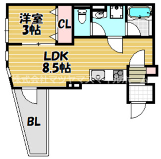 【間取り】 | ALEGRIA住道South