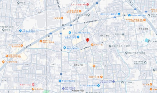 ■寝屋川市仁和寺町　第4期　新築一戸建ての地図