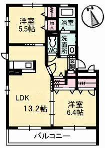 【間取り】 | サンライズスクエア　A棟