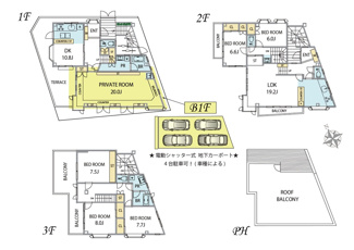 【間取り】 | 板橋区志村1丁目　中古戸建　11990万円
