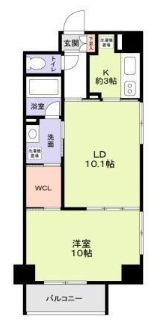 クレオキタホリエの間取り