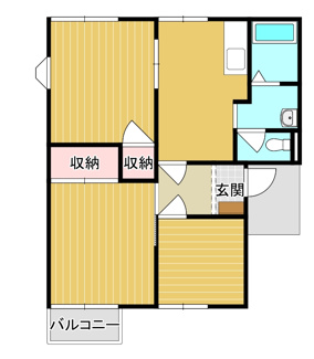 【間取り】 | カズハイツA棟