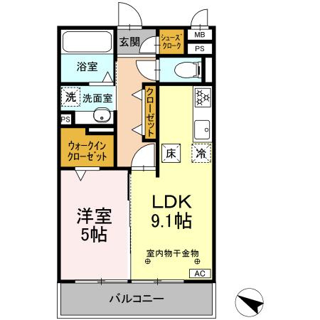 GRAND D-ROOM 刈谷下重原 　　刈谷市の賃貸ならクラスホーム刈谷店の間取り