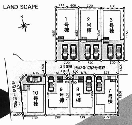 海老名市社家第16　新築戸建全10棟　8号棟の区画図