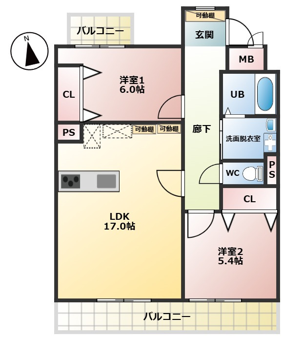 第二稲熊ビル（リノシス）の間取り|間取り図になります。