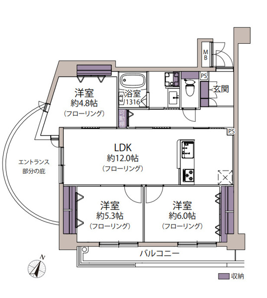 【間取り】 | エスポワールアンヴィット春日原☆仲介手数料無料☆