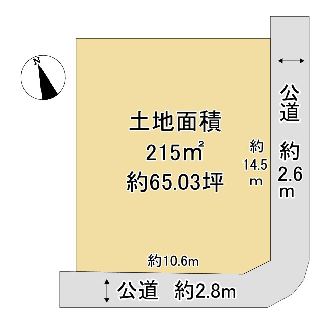 伊勢市御薗町上條 売土地の土地図
