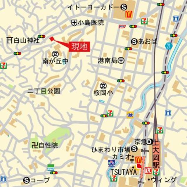 ピースフルの地図