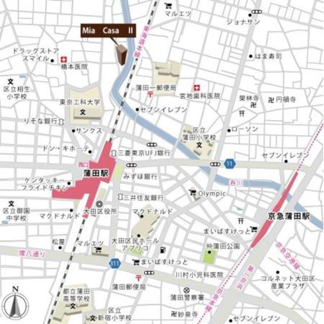 Ｍｉａ　Ｃａｓａ　Ⅱの地図