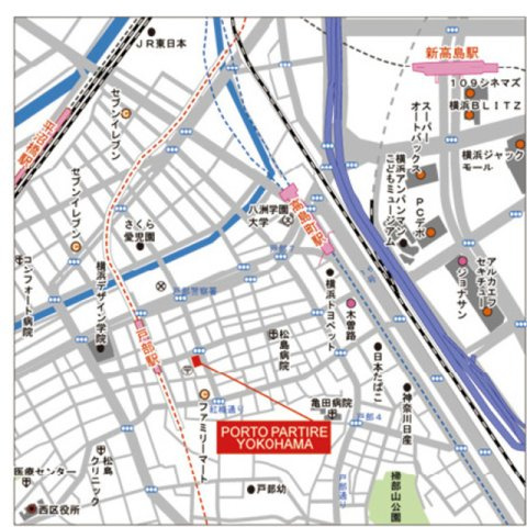 ＰＯＲＴＯ　ＰＡＲＴＩＲＥ　ＹＯＫＯＨＡＭＡの地図