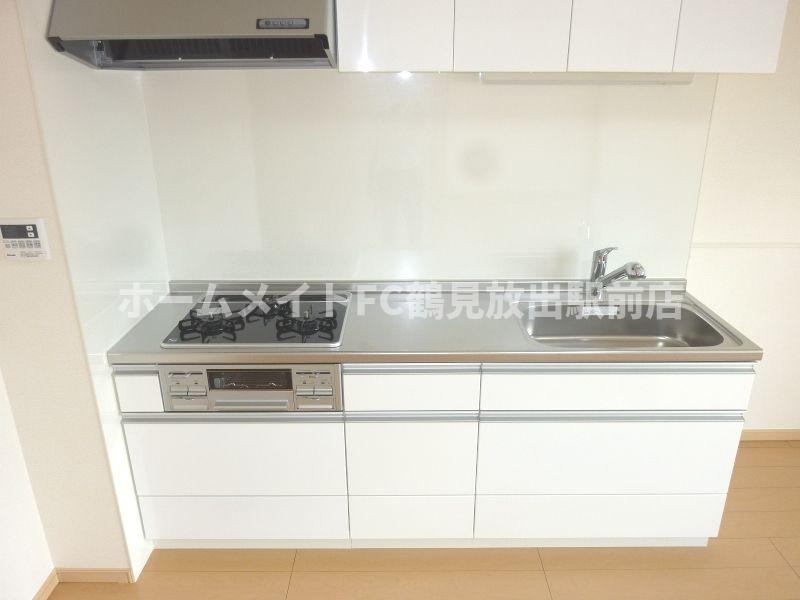 大阪市鶴見区焼野３丁目の賃貸マンションのキッチン