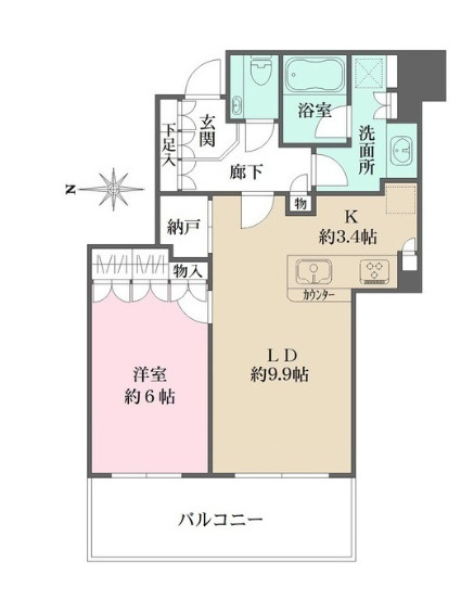御影タワーレジデンスの間取り