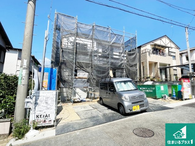神戸市西区秋葉台　第5期　新築一戸建ての外観|周辺は落ち着いた街並みの住宅地！子育てがしやすい住環境です！まだ未完成ですが、現地でしかわからない事もございます。是非一度ご覧ください。