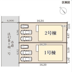 リーブルガーデン鹿児島市桜ケ丘第二の区画図