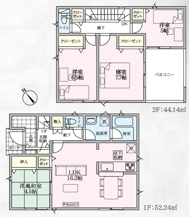 Cradle garden　本庄市万年寺第4の間取り|図面と現況が異なる場合、現況を優先とします。