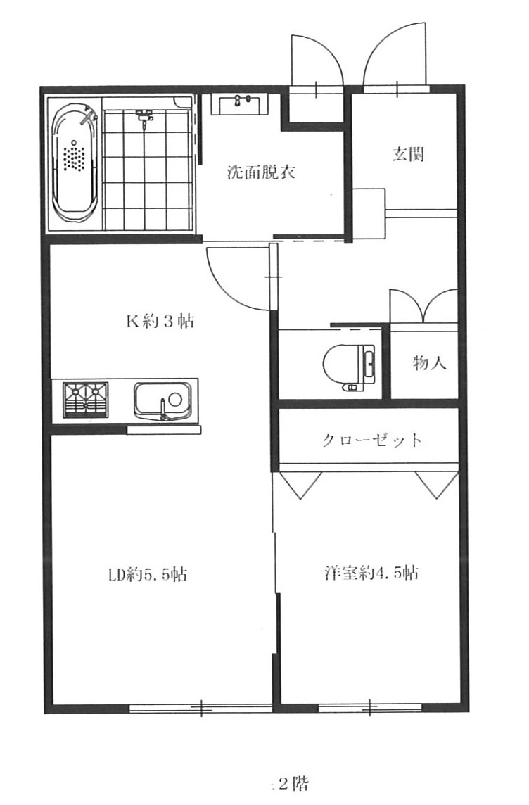 ラルブルブランＢ棟の間取り