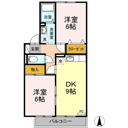 アムール　A棟の間取り