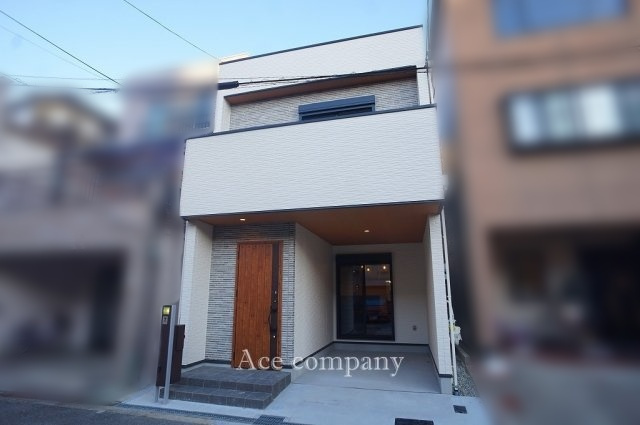 【外観】 | 平野区背戸口1丁目 | 【新築完成済み☆2階建て♪全洋室4LDK！安心の建築等級付き☆】ローン返済目安：月々約130410円（頭金0円、変動金利0.875％、返済期間40年、ボーナス払い無しで試算しています）